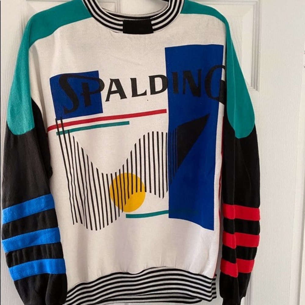 Abstract Men’s Spalding Sweatshirt Vintage
